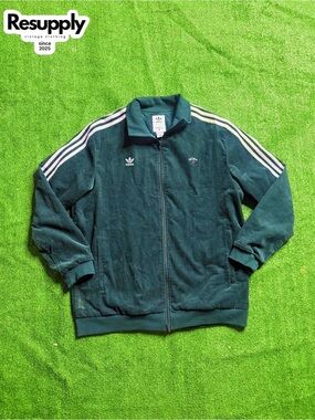 Adidas Originals x NOAH Corduroy Green Jacket Men's Size XL